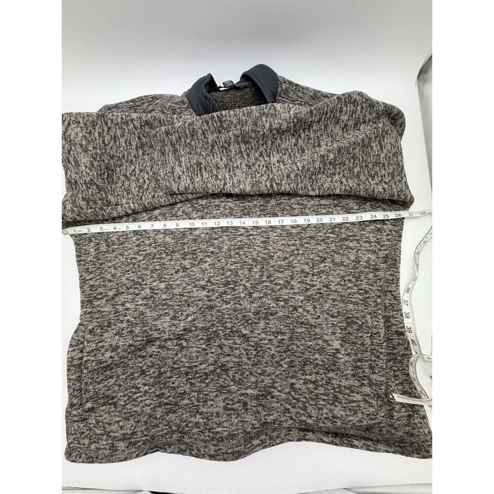 Eddie Bauer Men's Grey 1/4 Zip Pullover Sweater Jacket Preppy Size XL Fleece - Picture 7 of 8